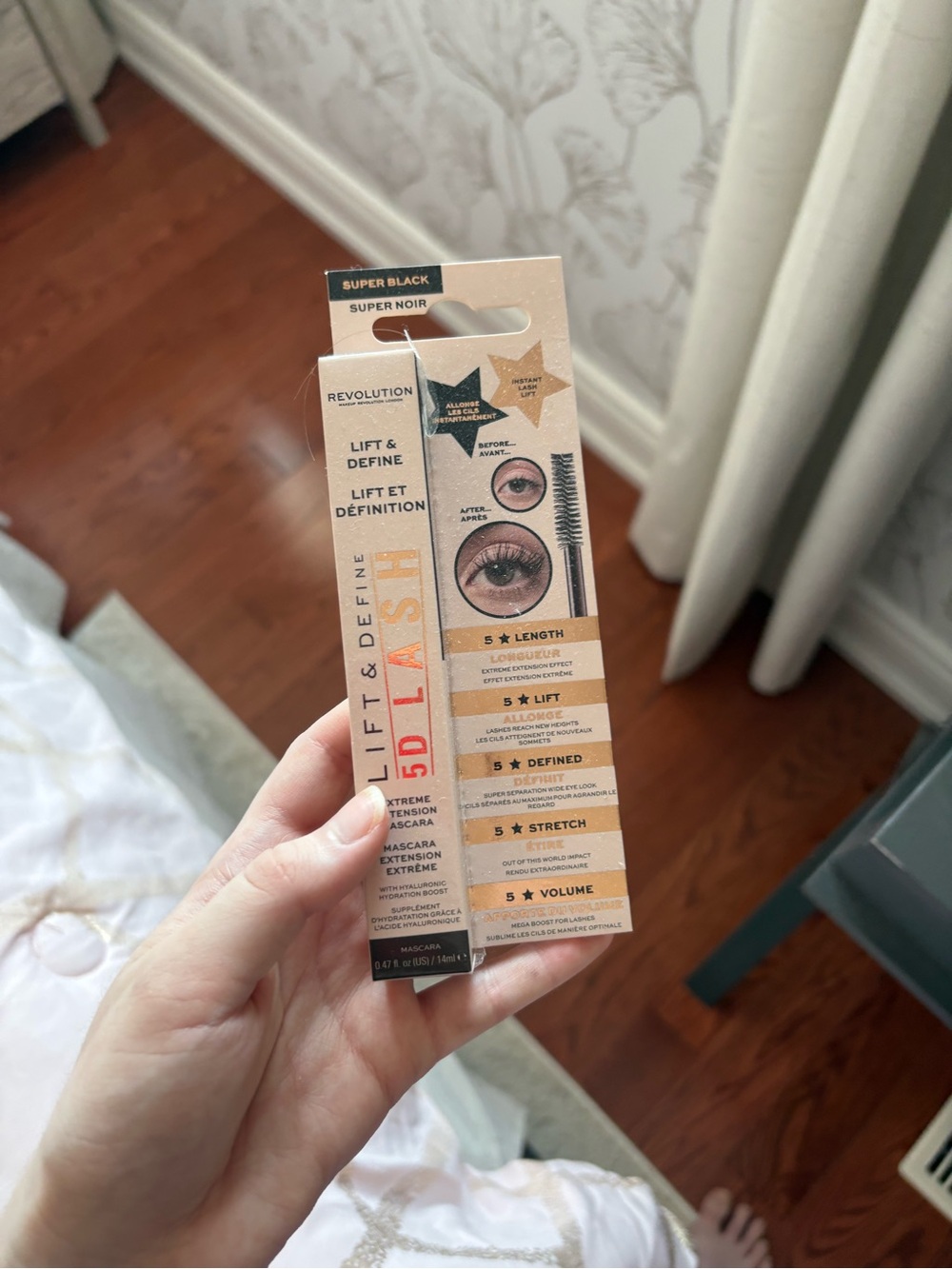 NEW in box Revolution Lift & Define 5D Lash Mascara - Super Black